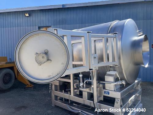 Used FPEC Vacuum Tumbler, Model VT-85 | 5,000 lb Capacity | 304 Stainless Steel | 10 HP Motor | Front Load | Food Grade