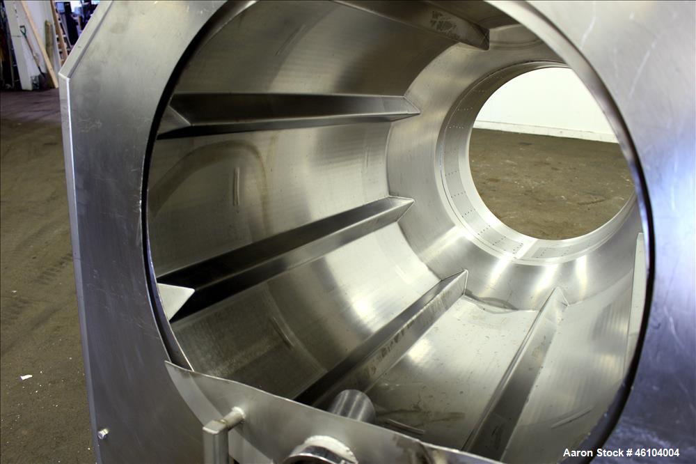 Used Marchant Schmidt Drum Tumbler, Model TD3072, 304 Stainless Steel. 30" Diameter x 48" long drum with 25" opening. Driven by .33hp, 3/60/230/460 volt, 300-1800 rpm motor with 13.28 tp 1 ratio. Has...