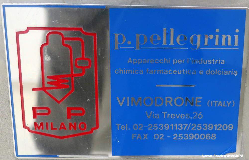 Used Pellegrini 60" Stainless Steel Coating Pan, Model T300.