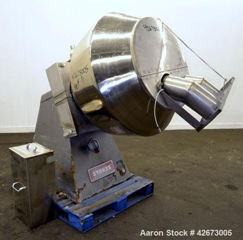 Used Stainless Steel Stokes Multi-Purpose Coating Pan, Model 100VS
