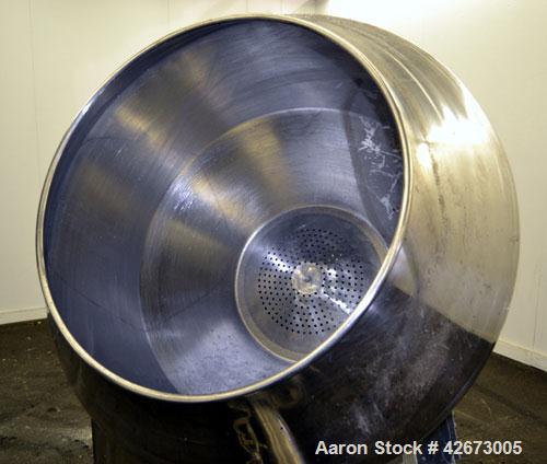 Used Stainless Steel Stokes Multi-Purpose Coating Pan, Model 100VS