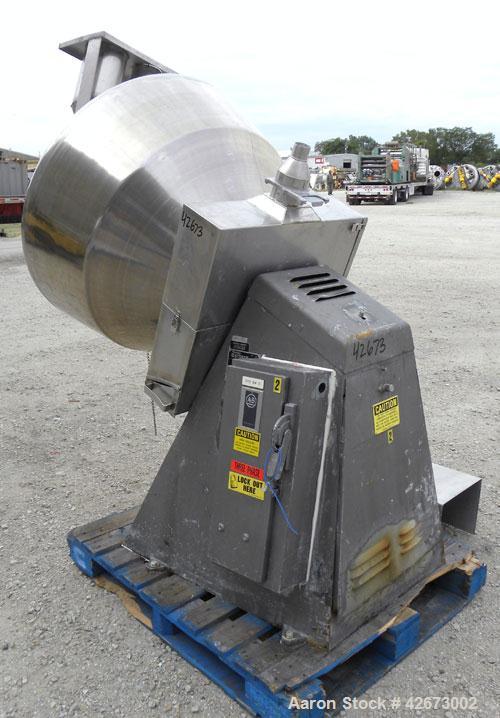 Used Stokes Multi-Purpose Coating Pan, Model 900-1-8, 304 Stainless Steel. Hexagonal-shaped coating pan, approximate 42’’ diameter x 32’’ deep, 10,000 cubic inch (290 pound) volume. 26-3/4’’ Diameter...