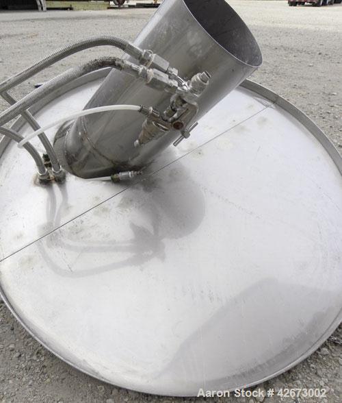 Used Stokes Multi-Purpose Coating Pan, Model 900-1-8, 304 Stainless Steel. Hexagonal-shaped coating pan, approximate 42’’ diameter x 32’’ deep, 10,000 cubic inch (290 pound) volume. 26-3/4’’ Diameter...