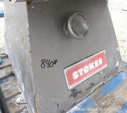 Used Stokes Multi-Purpose Coating Pan, Model 900-300-001, 304 Stainless Steel. Hexagonal-shaped coating pan, approximate 42’’ diameter x 32’’ deep, 10,000 cubic inch (290 pound) volume. 26-3/4’’ Diam...
