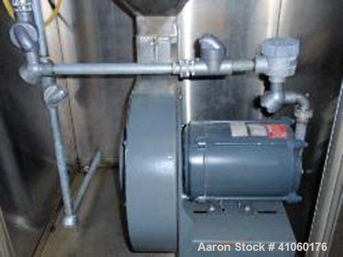 Used Thomas Engineering Accela Cota, 24" Diameter, Model 24 MK II, Stainless Steel. Perforated pan, with spray guns and Thomas Engineering air handling unit, type AHU-24, serial #196, on unitized bas...