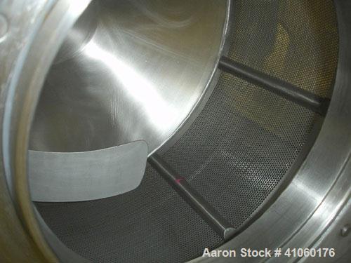 Used Thomas Engineering Accela Cota, 24" Diameter, Model 24 MK II, Stainless Steel. Perforated pan, with spray guns and Thomas Engineering air handling unit, type AHU-24, serial #196, on unitized bas...