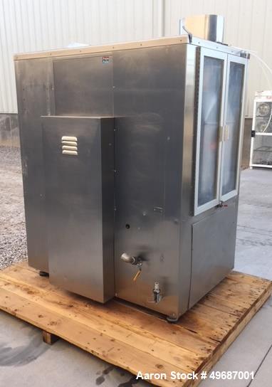 Used- Thomas Engineering Accela-Cota 48" Coating Pan, Model 48. Stainless steel exterior with painted steel sub frame: 48" d...