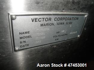 Used- Vector Freund Hi-Coater Coating Pan