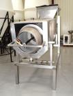 Used Coating Drum, Stainless Steel. Perforated drum approximate 23