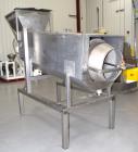 Used Coating Drum, Stainless Steel. Perforated drum approximate 23