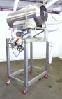 Used Spray Dynamics Soft Flight Coating Drum, Model 48X24, 304 Stainless Steel.  Approximately 24” diameter x 51” long drum with flights, manual drum pitch adjustment.  Driven by a 1/2 hp, 3/60/230/4...