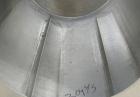 Used Coating drum, horizontal, 304 stainless steel. 38