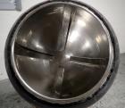 Used- Stokes Coating Pan, Model 900-300-001, Stainless Steel Construction. 42