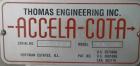 Used Thomas Engineering Acela Cota Coating Pan, Model 66D