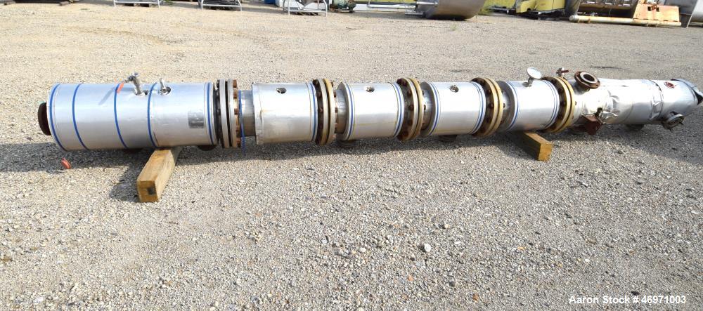 Used- Thib's Machine & Welding Column, 304 Stainless Steel. (6) Bolt together sections, approximate 16" diameter x 220" tall...