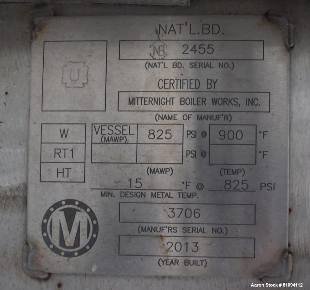 Used Mitternight Boiler Works Reactor Column System.