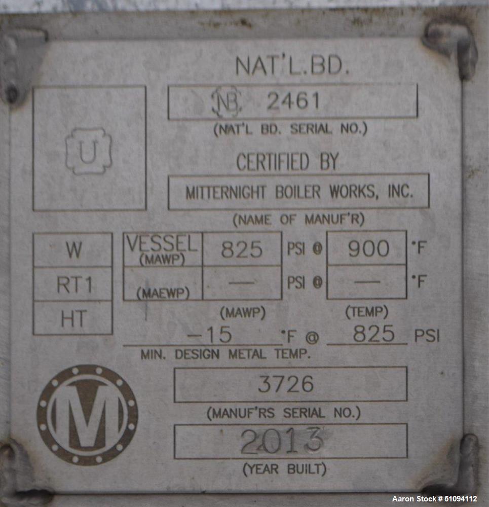 Used Mitternight Boiler Works Reactor Column System.
