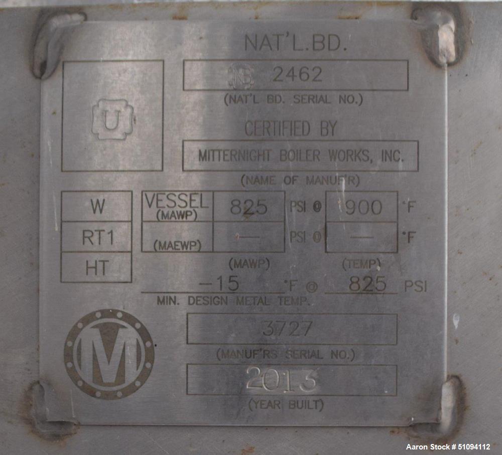 Used Mitternight Boiler Works Reactor Column System.