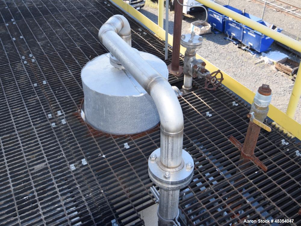 Used Alaskan Copper Works Kerosene Stripper, 304L Stainless Steel. Top section approximate 18" diameter x 205" straight side, bottom section approximate 30" diameter x 36" straight side with 2" inter...