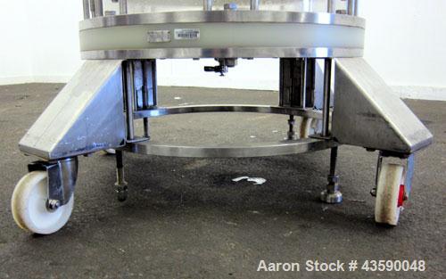 Used Amicon Biochromatography Process Column, Model P-630X500. Approximate adjustable capacity 16-56 liters(4.2-14.7 gallons). Acrylic tube approximate 630mm(24.8”) x 500mm(19.6”) deep, rated 3.1 bar...