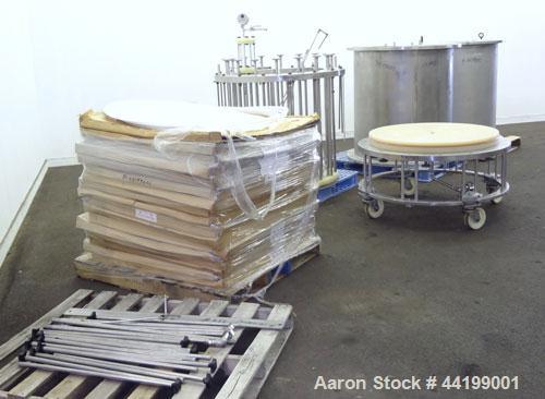 Used Amicon Limited Chromatography Column, Model S1000 X 1000, 316 Stainless Steel. (2) Vertical column sections approximately 1000 mm (39.3’’) diameter x 1143 mm (45’’) tall, rated 3.1 bar (45 psi)....