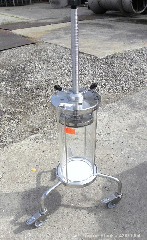 Used GE Healthcare Life Sciences Glass Chromatography Column, Model BPG 200/500, Code# 18-1103-11. (1) Vertical glass column 200mm (7.87’’) diameter x 500mm (19.6’’) tall, rated 6 bar (87 psi) at 4-4...