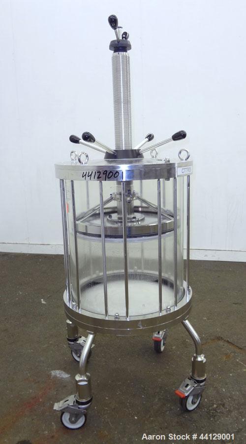 Used GE Healthcare Life Sciences Glass Chromatography Column, Model BPG 450/500, Code #18-1103-71. (1) Vertical glass column 450 mm (17.7’’) diameter x 500 mm (19.6’’) tall, rated 2.5 bar (36.2 psi) ...