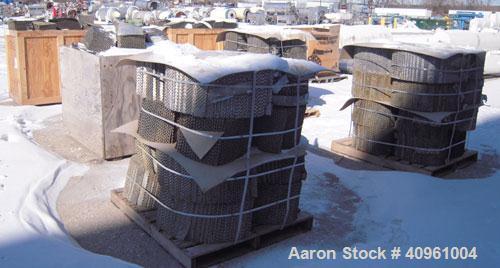 Used Koch-Glitsch Flexipac HC Structured Column Packing, approximate 5100 pounds, 29-4 heat resistant stainless steel. Restrict to low stress applications. Resists oxidation and high sulfur flue gas.