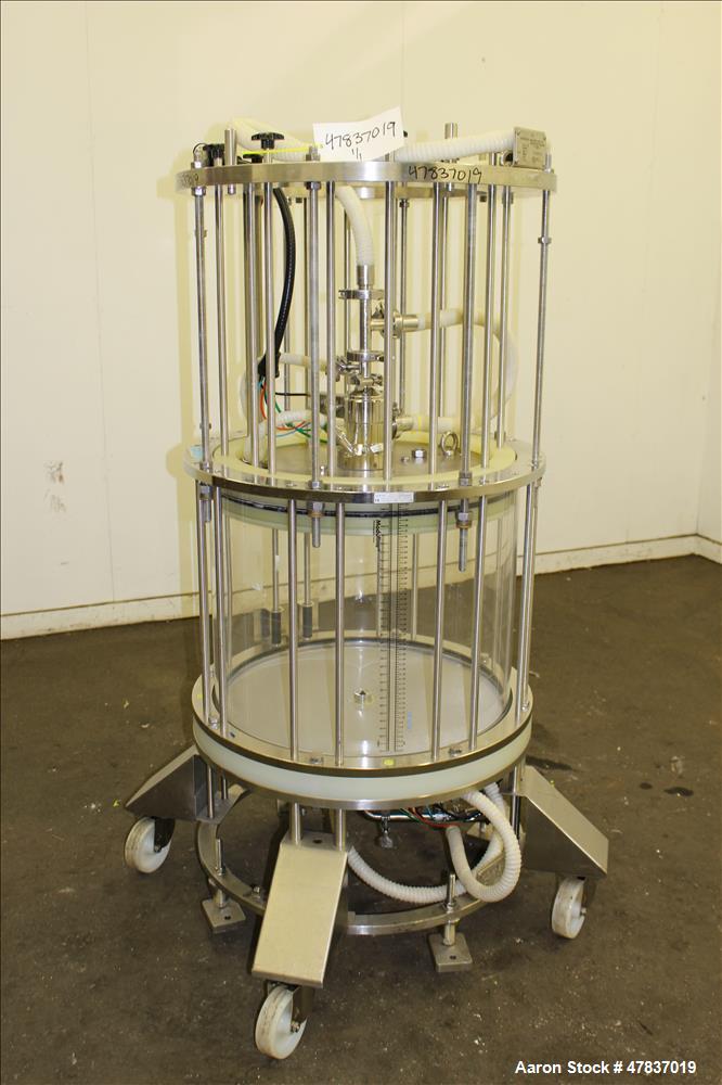 Used Millipore HA Chromatography Column, Model IPP630X500X450. Approximate adjustable capacity 16-78 liters (4.2-20.6 gallons). Acrylic tube approximate 630mm (24.7") x 500mm (19.6") deep, rated 3 ba...