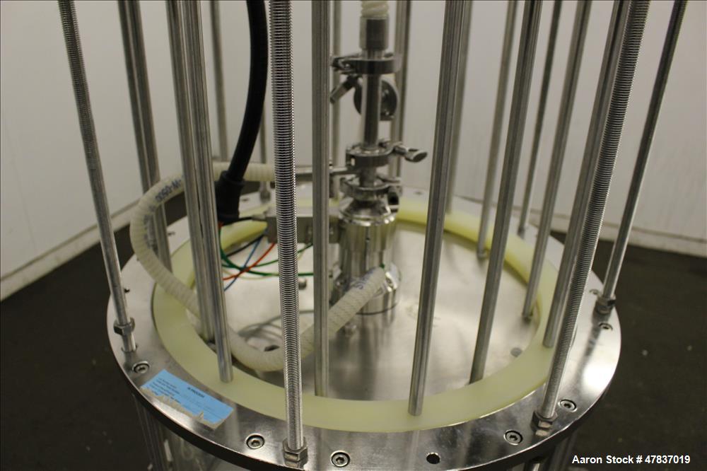 Used Millipore HA Chromatography Column, Model IPP630X500X450. Approximate adjustable capacity 16-78 liters (4.2-20.6 gallons). Acrylic tube approximate 630mm (24.7") x 500mm (19.6") deep, rated 3 ba...