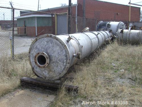 Used- Stainless Steel Missouri Boiler Works Packed Tray Column