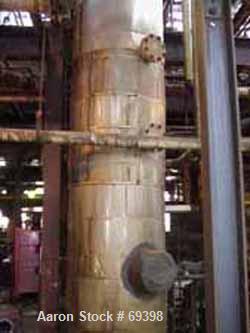 Used- Stainless Steel Missouri Boiler Works Packed Tray Column