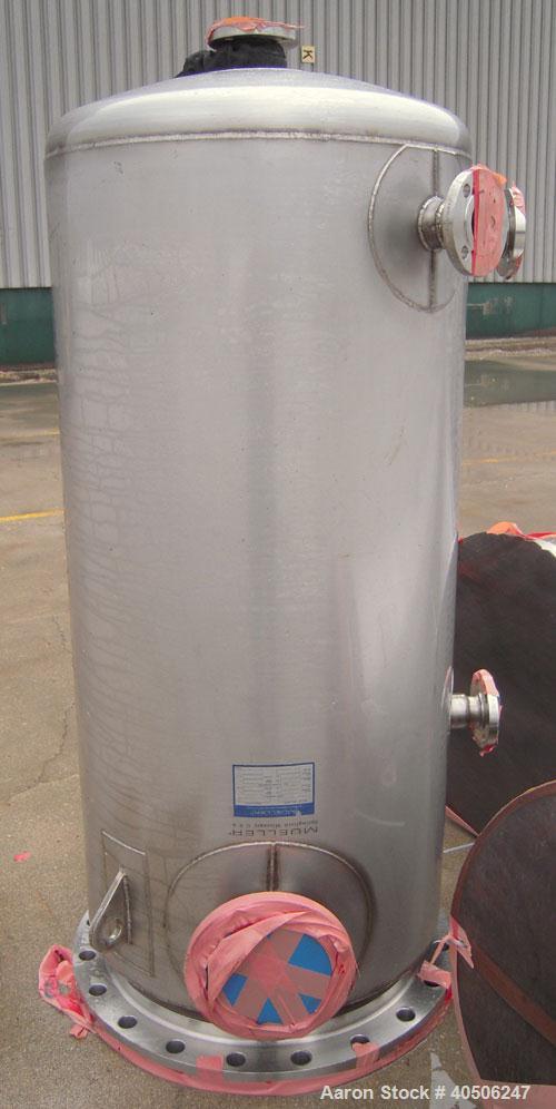 Unused- Mueller Distillation Column,  24" Methanol Distillation Column, C- 801, 304L Stainless Steel, Vertical. 24" diameter x 544" overall height, (4) bolt together sections, internal rated 40 psi a...