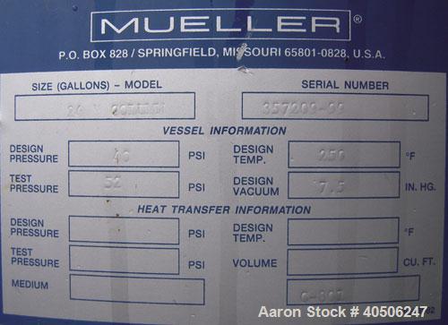 Unused- Mueller Distillation Column,  24" Methanol Distillation Column, C- 801, 304L Stainless Steel, Vertical. 24" diameter x 544" overall height, (4) bolt together sections, internal rated 40 psi a...