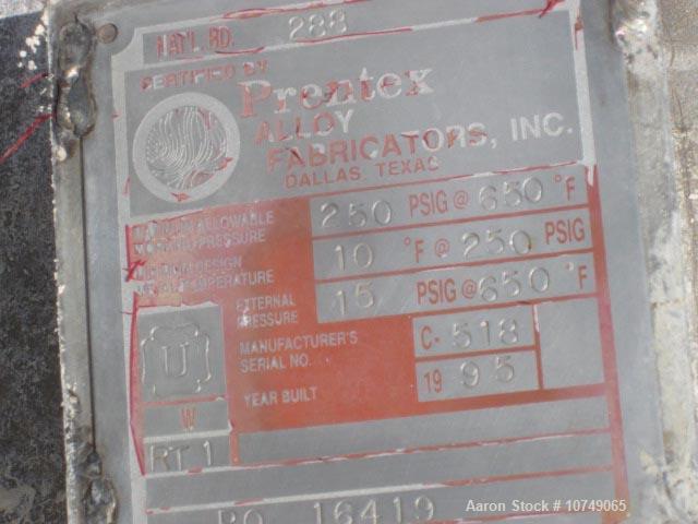 Used-Prentex Alloy Process Condensate Stripper.  Built in 1995.  304 stainless steel, 250 psi/fv @ 650 Deg. F. National Boar...