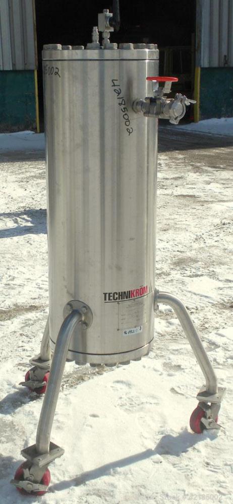 Used- Stainless Steel Technikrom High Pressure Liquid Chromatography Column, Mod