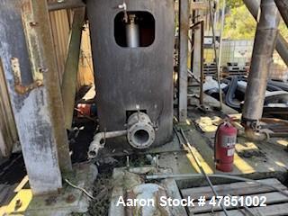 Used Vendome 42" Copper Distillation Columns with Trays, Condensers, and Steel Support Structure