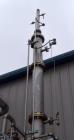 Used Scrubber Column, Stainless Steel, Vertical. (3) Bolt together sections approximate 10