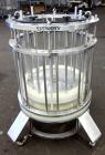 Used Amicon Biochromatography Process Column, Model P-630X500. Approximate adjustable capacity 16-56 liters(4.2-14.7 gallons). Acrylic tube approximate 630mm(24.8”) x 500mm(19.6”) deep, rated 3.1 bar...