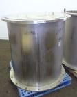 Used Amicon Limited Chromatography Column, Model S1000 X 1000, 316 Stainless Steel. (2) Vertical column sections approximately 1000 mm (39.3’’) diameter x 1143 mm (45’’) tall, rated 3.1 bar (45 psi)....