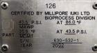 Used- Millipore HA Chromatography Column, Model IPP630X500X450. Approximate adjustable capacity 16-78 liters (4.2-20.6 gallo...