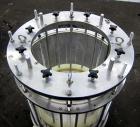 Used Millipore Biochromatography Process Column, Model P-630X500. Approximate adjustable capacity 16-56 liters(4.2-14.7 gallons). Acrylic tube approximate 630mm(24.8”) x 500mm(19.6”) deep, rated 3 ba...
