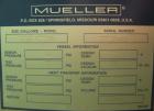 Unused- Mueller Distillation, B100 - Bio Diesel 100Column, 304L Stainless Steel, Vertical. 54'' diameter x 777 7/8'' overall height, (3) bolt together sections, internal rated 50 psi at 572 deg F and...