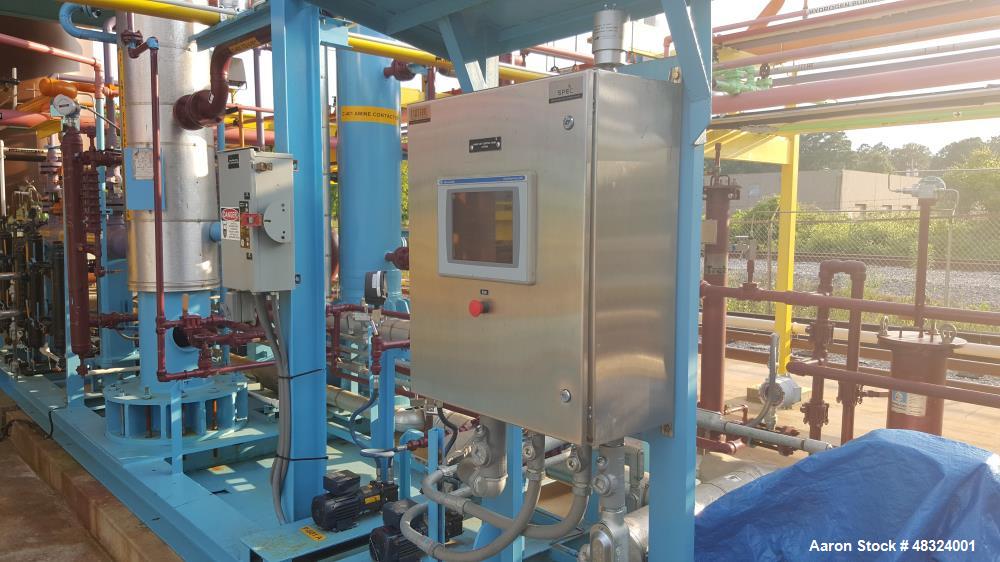 Used- Specialty Process Equipment Corporation Amine Contactor and Regeneration Package (Gas Sweetening). 10 GPM Amine circul...