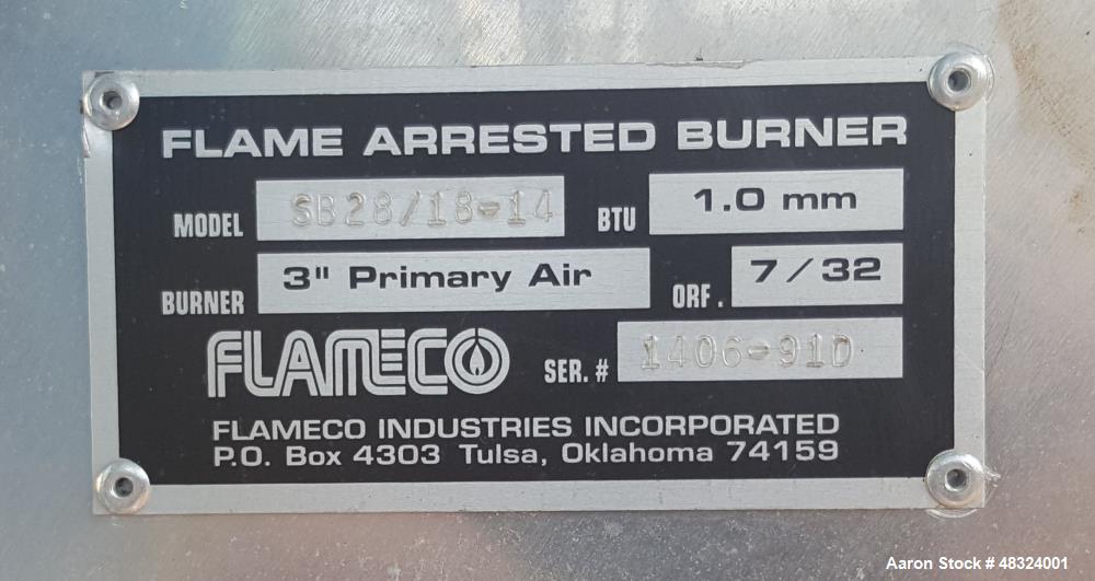 Used Specialty Process Equipment Corporation Amine Contactor and Regeneration Package (Gas Sweetening). 10 GPM Amine circulation rate, 254 degrees F Amine reboiler operating temperature, 1300 PSI. In...