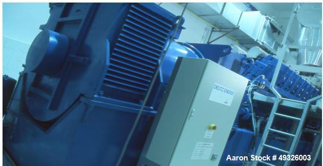 Used 22,850 MWe Power Plant. Consists of (5) Deutz (MWM) engines, Model TBG 632 V 16. (1) MWM Engine, Model TCG 2032.