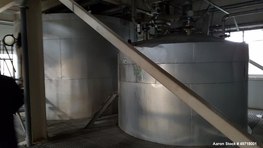 Used Ethanol distillery plant - Ethyl Alcohol-Food grade/Bioethanol (dehydrated ethal alcohol) with a capacity of 39700 gallon (150000 liter) per day consisting of: Fermentation 2200 m3 incl. rectify...