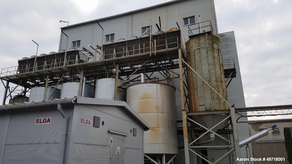 Used Ethanol distillery plant - Ethyl Alcohol-Food grade/Bioethanol (dehydrated ethal alcohol) with a capacity of 39700 gallon (150000 liter) per day consisting of: Fermentation 2200 m3 incl. rectify...