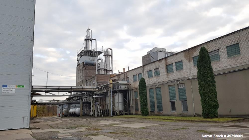 Used Ethanol distillery plant - Ethyl Alcohol-Food grade/Bioethanol (dehydrated ethal alcohol) with a capacity of 39700 gallon (150000 liter) per day consisting of: Fermentation 2200 m3 incl. rectify...