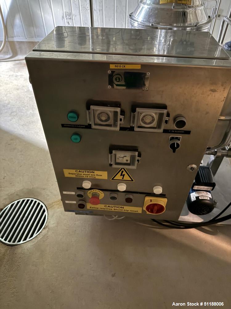 Used Complete Lipids Production Plant – Evaporator, Alfa Laval Disc Centrifuge, Centritherm & Tanks